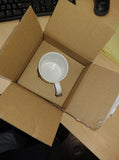 Dickens Cat 11 and 15 oz White Mugs