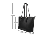 Flamingo Flocking Large Leather Tote Bag
