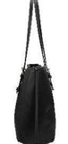 Flamingo Flocking Large Leather Tote Bag