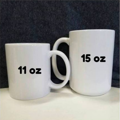 LOVE Cat - 11 and 15 oz White Mugs