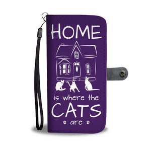 Home is Where the Cats Are - Wallet Phone Case