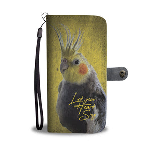 Cockatiel - Let Your Heart Sing - Wallet Phone Case