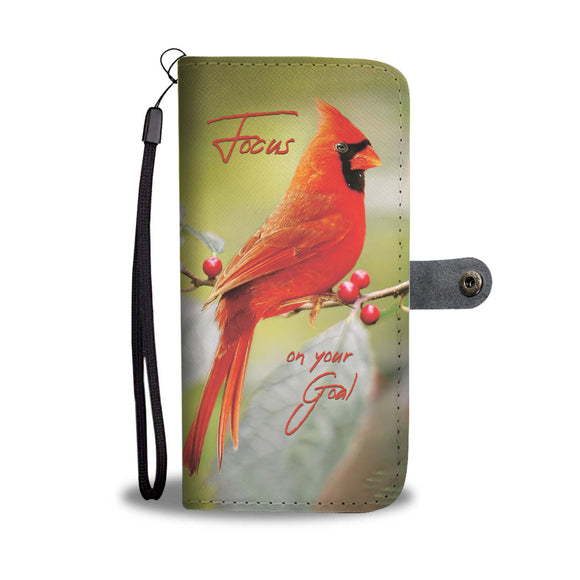 Cardinal - Focus on Your Goal - Wallet Phone Case