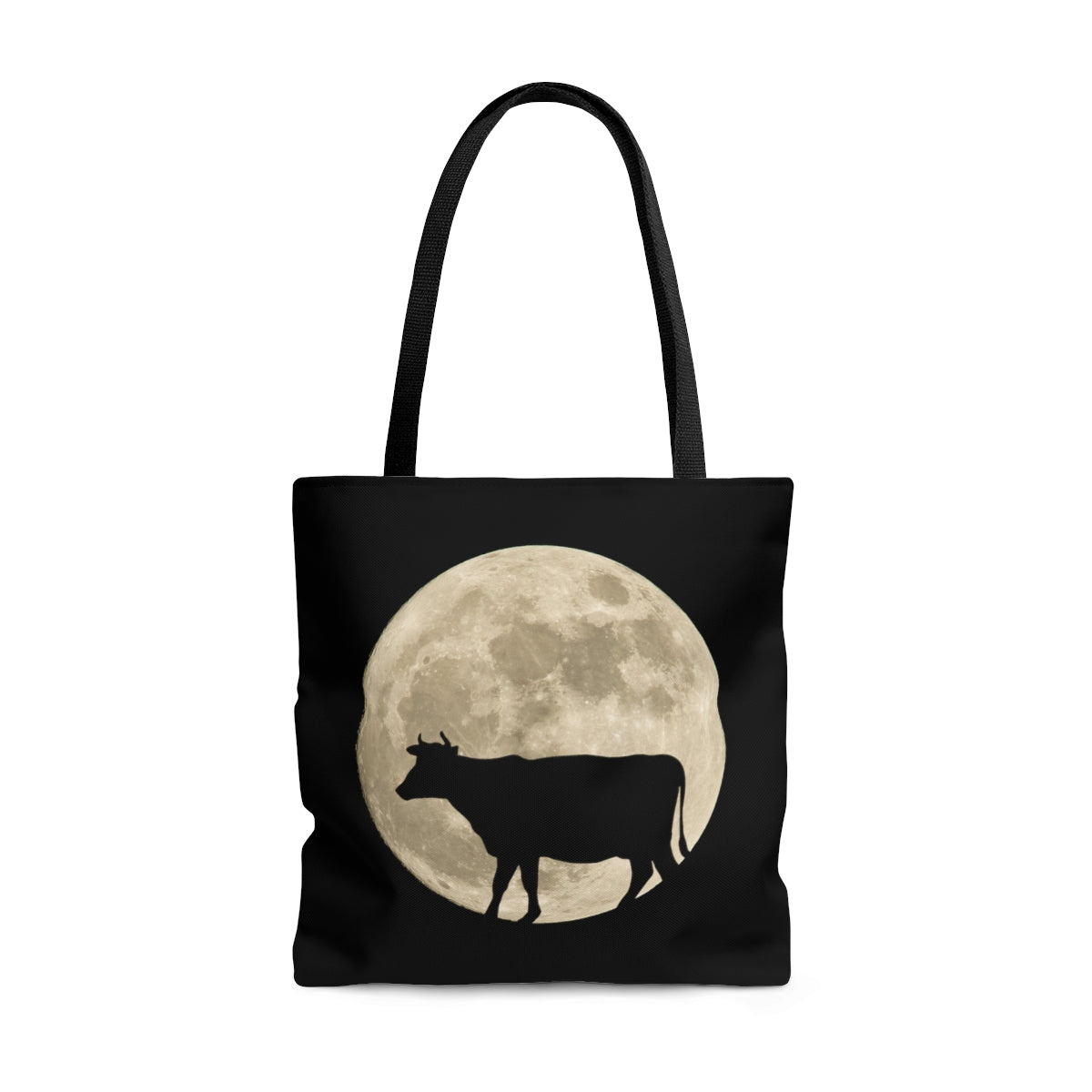 Cow Moon - Tote Bag, Gift for Cow Lover or Collector, Full Moon