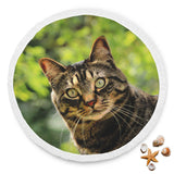 Tabby Cat Round Beach Blanket
