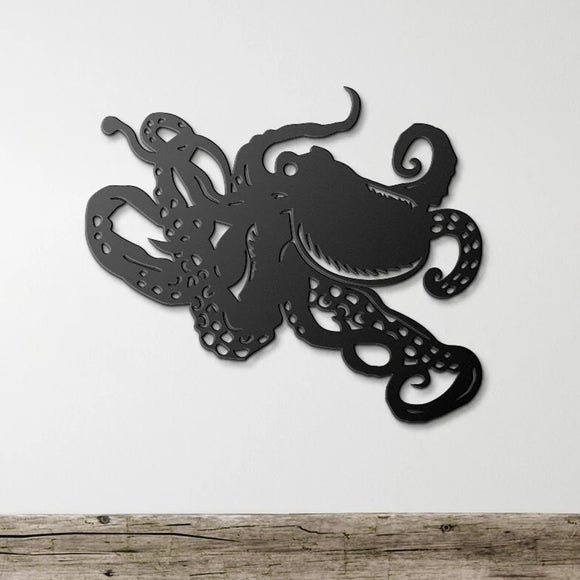 Octopus - Metal Wall Art