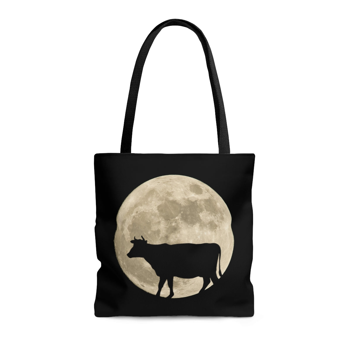 Cow Moon - Tote Bag, Gift for Cow Lover or Collector, Full Moon