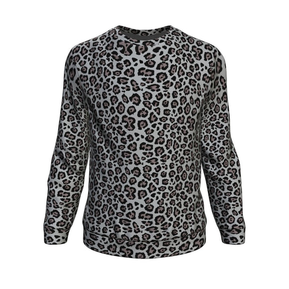 Snow Leopard Print Sweatshirt