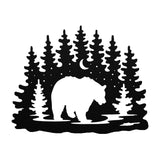 Bear in Moonlight - Metal Wall Art