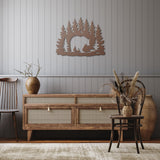 Bear in Moonlight - Metal Wall Art