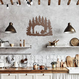 Bear in Moonlight - Metal Wall Art