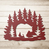 Bear in Moonlight - Metal Wall Art