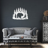 Bear in Moonlight - Metal Wall Art