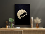Cougar Moon Canvas .75in Frame