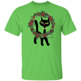 Victor in Christmas Wreath Cotton T-Shirt