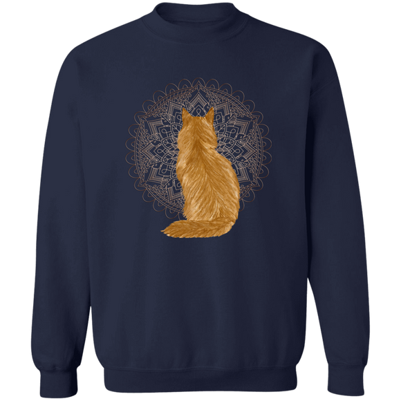 Zen Cat - Longhair Orange Sweatshirt