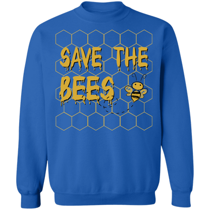 Save the Bees Crewneck Pullover Sweatshirt