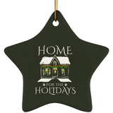 Home for the Holidays Ceramic Ornaments in 4 Shapes