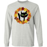 Victor in Fall Wreath LS Ultra Cotton T-Shirt