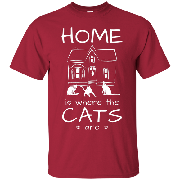 Home is Where the Cats Are Ultra Cotton T-Shirt