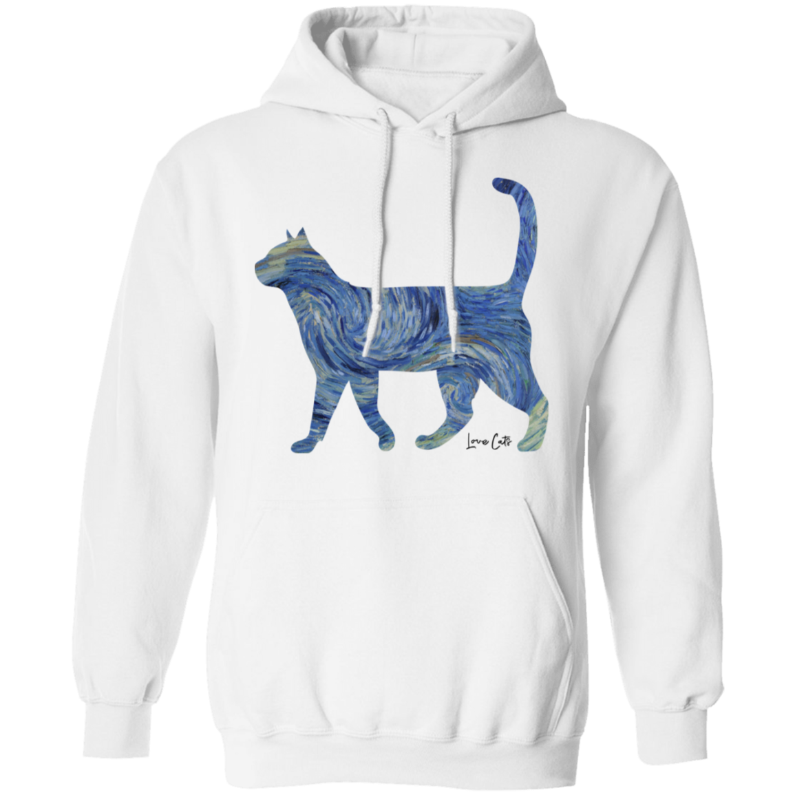 Starry Night Tabby Pullover Hoodie