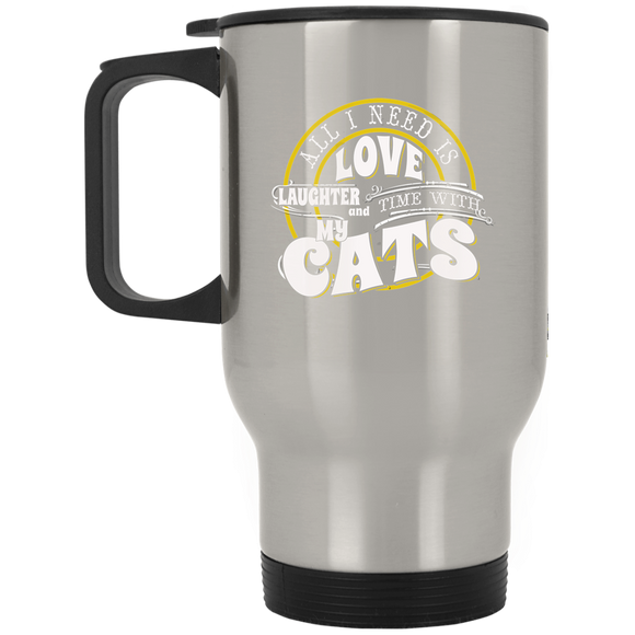 TIME with My Cats Stainless Steel Travel Mug