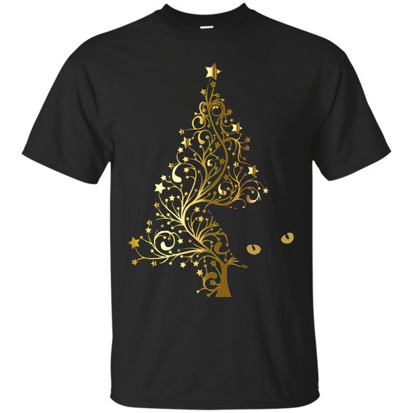 Black Cat Christmas Tree Ultra Cotton T-Shirt