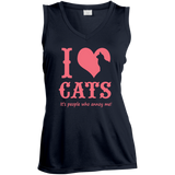 It's People who Annoy Me! Ladies Sleeveless Moisture Absorbing V-Neck