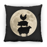 Farm Animal Trio Moon Pillows