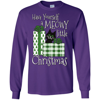 Meowy Little Christmas LS Ultra Cotton T-Shirt