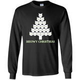 Meowy White Christmas LS Ultra Cotton T-Shirt