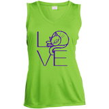 LOVE Cat Ladies Sleeveless Moisture Absorbing V-Neck