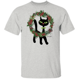 Victor in Christmas Wreath Cotton T-Shirt