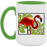 Flamingo and Leaves Mugs