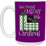 Meowy Little Christmas White Mugs