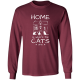 Home is Where the Cats Are Long Sleeve T-Shirt