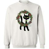 Victor in Christmas Wreath Sweatshirt
