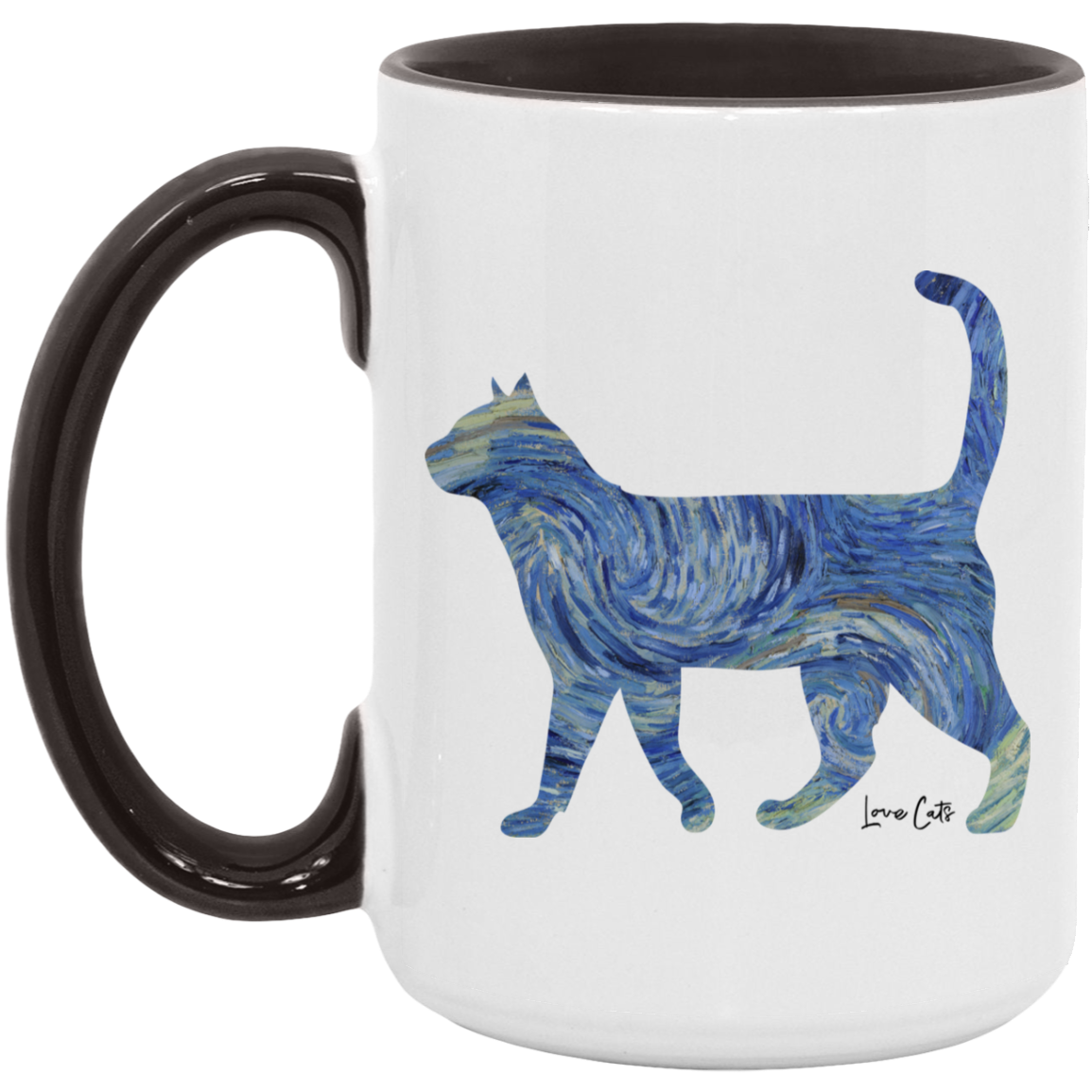 Starry Night Cat Mugs