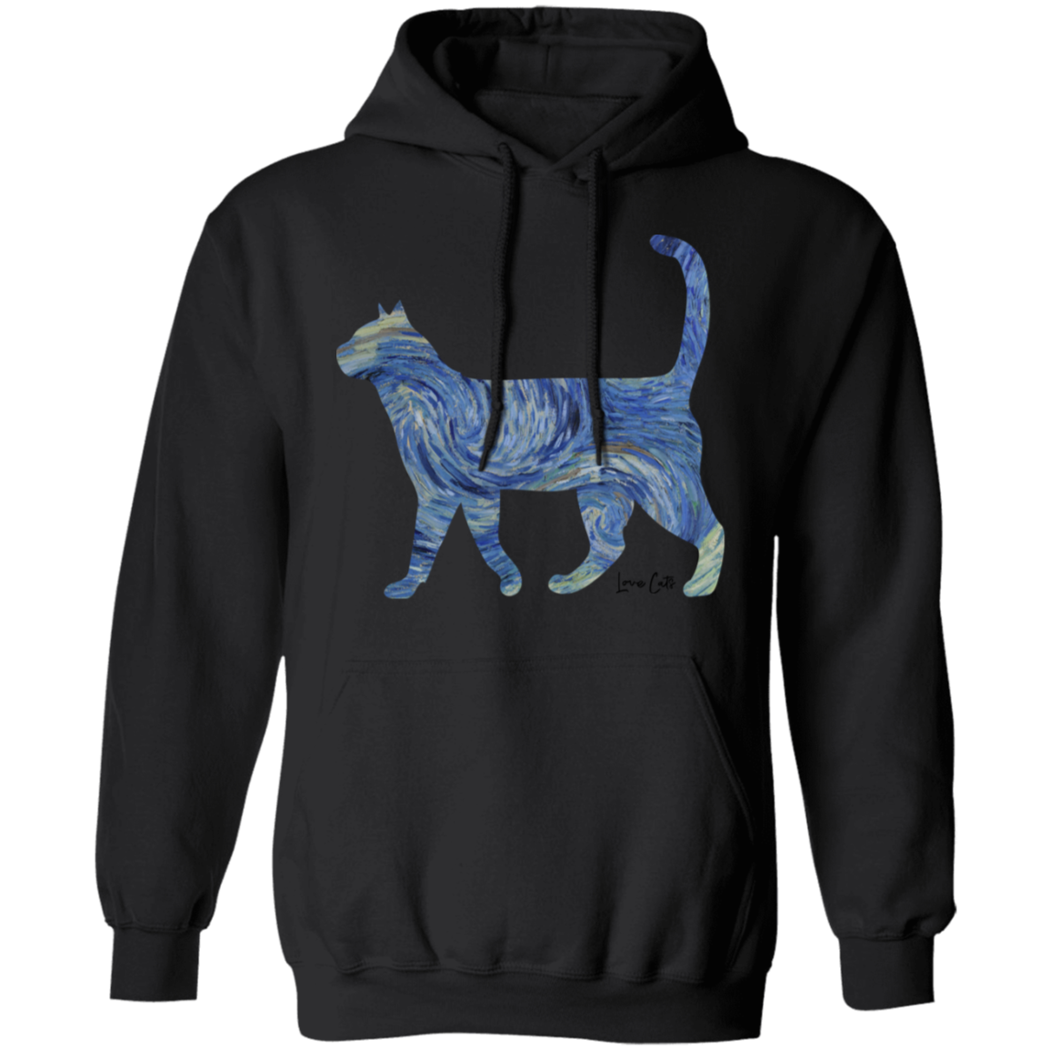 Starry Night Tabby Pullover Hoodie