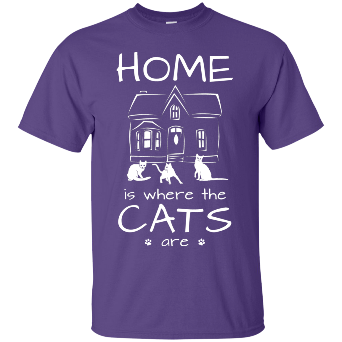 Home is Where the Cats Are Ultra Cotton T-Shirt