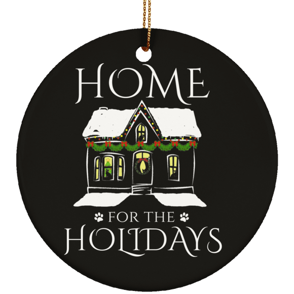 Home for the Holidays Ceramic Ornaments in 4 Shapes