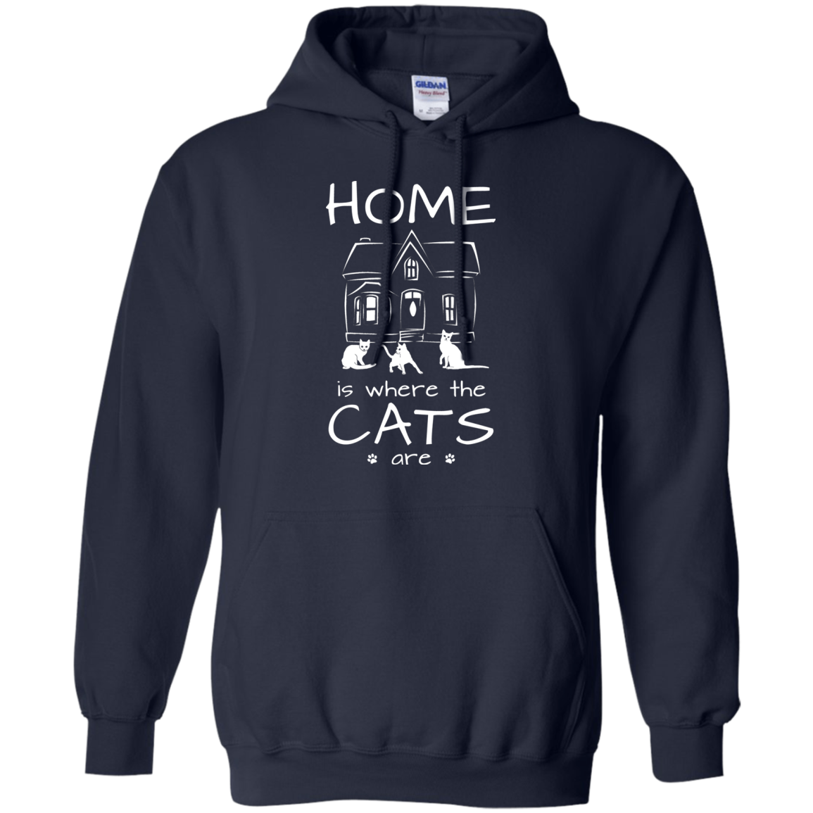 Home is Where the Cats Are Pullover Hoodie