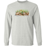Hedgehogs and Sunflowers Long Sleeve T-Shirt
