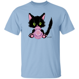 Lucky the Black Cat with Easter Egg T-Shirt
