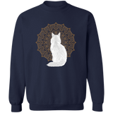 Zen Cat - Longhair White Sweatshirt