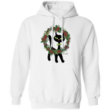 Victor in Christmas Wreath Pullover Hoodie