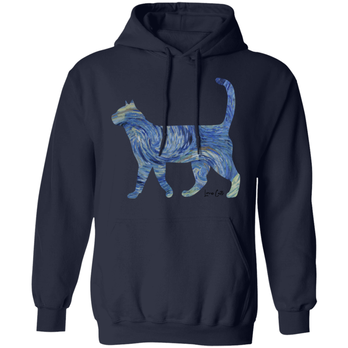 Starry Night Tabby Pullover Hoodie