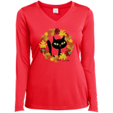 Victor in Fall Wreath Ladies Long Sleeve T-Shirts
