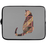 Log Cabin Cat Laptop Sleeve - 13 inch