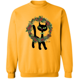 Victor in Christmas Wreath Sweatshirt